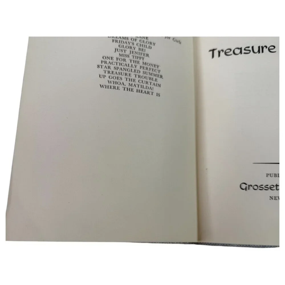 1949 Treasure Trouble By Janet Lambert Hardcover Vintage Grosset & Dunlap Publis